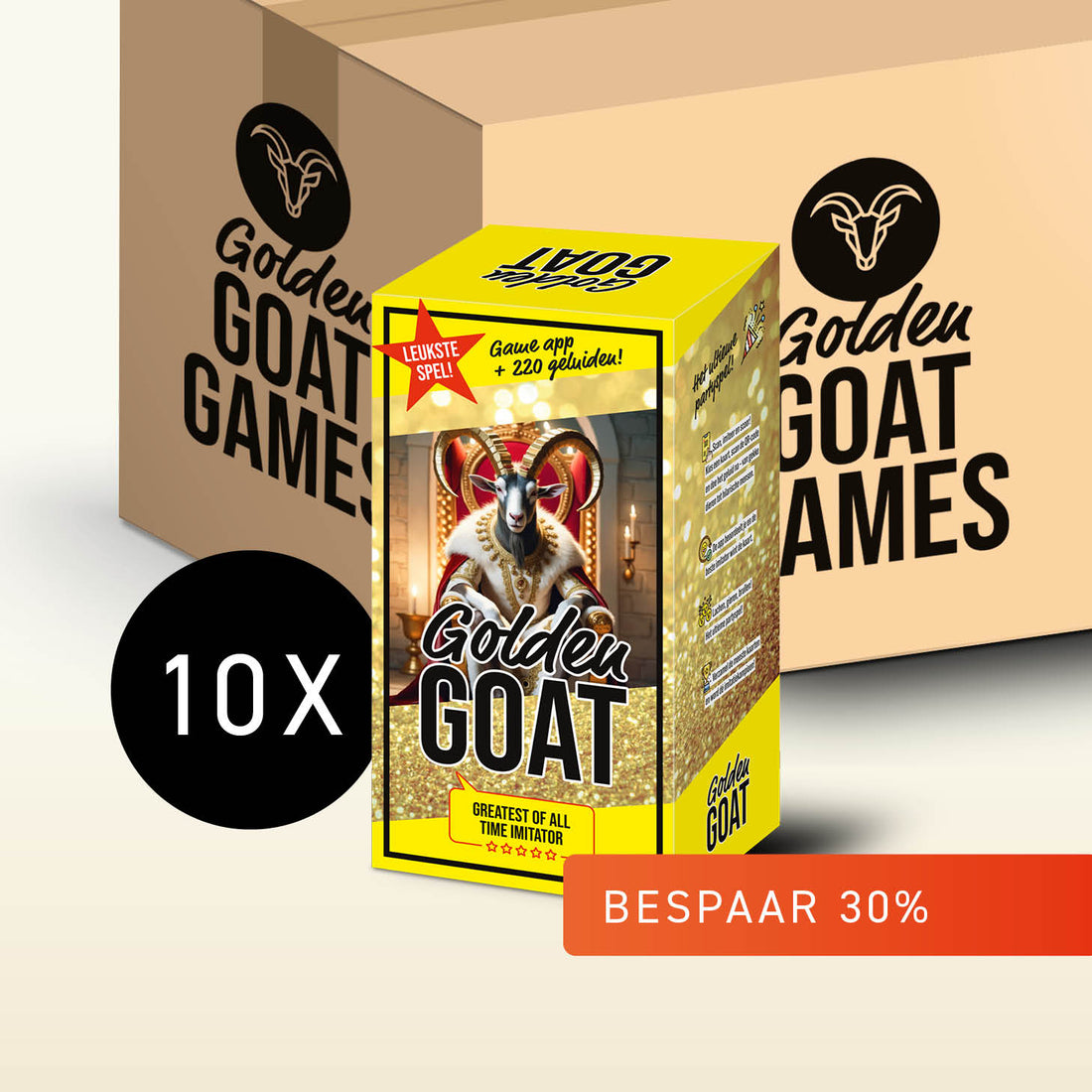 10 stuks | Golden GOAT – NL Partygame